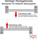 Wandanker fr Kletter-Fix Rettungsleiter (verzinkt)