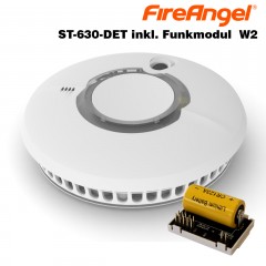 Funk- Hybridrauchmelder FireAngel ST-630-DET inkl. Funkmodul W2