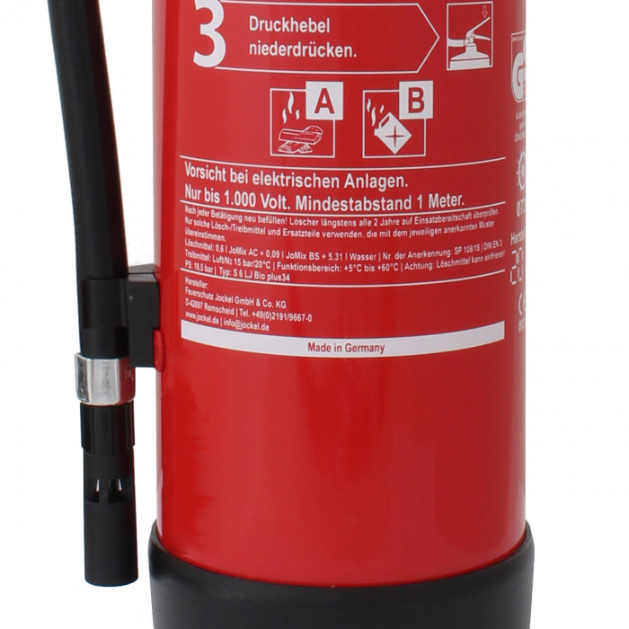 König 6 kg Pulverlöscher ABC Dauerdruck 15 LE DIN EN3