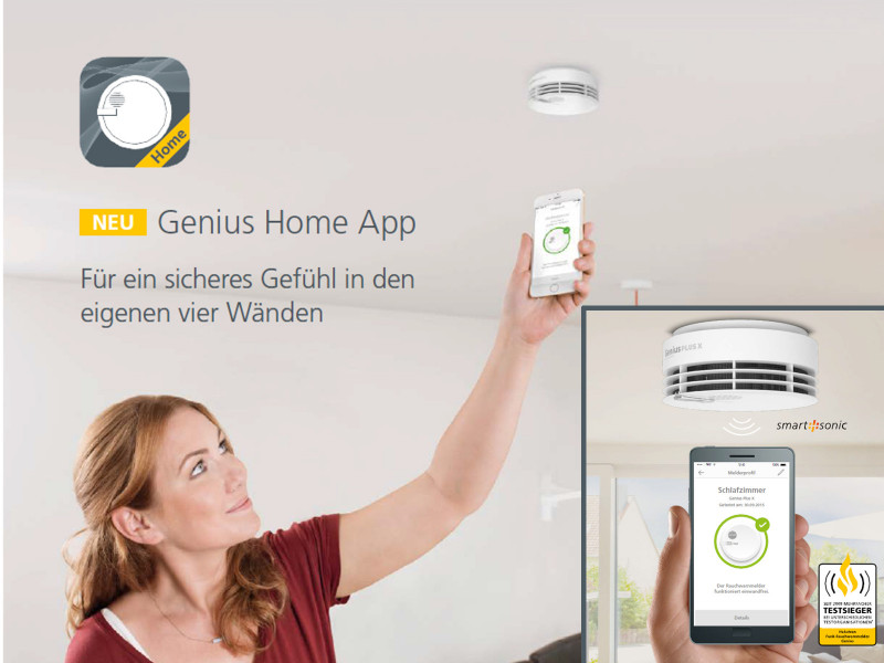 Genius Plus X Rauchmelder mit Funkmodul