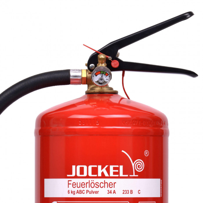 ABC Pulverfeuerlöscher 6 kg m. Manometer