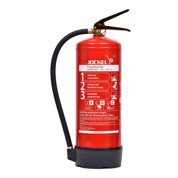 Feuerlöscher Pulver 6kg, 6 kg, ABC Feuerlöscher