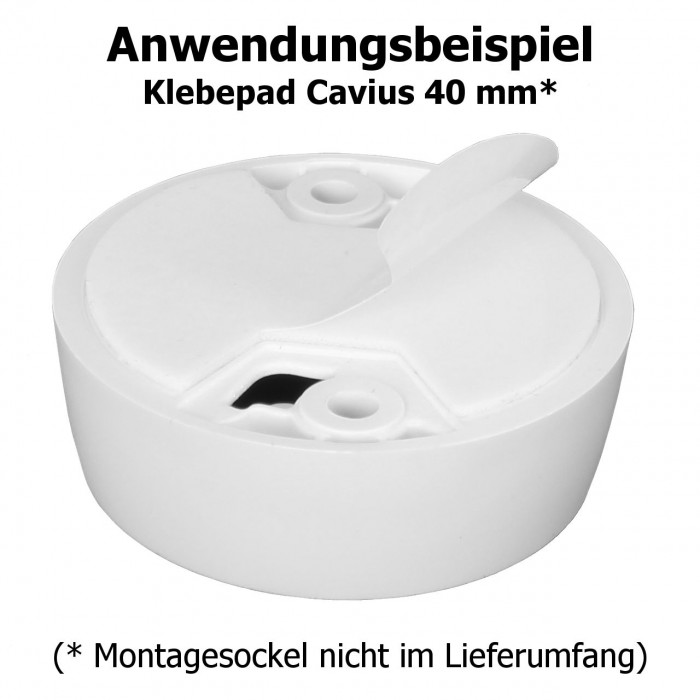 Klebepad Cavius 40mm für INVISIBLE Warnmelder, VPE 1 Stk.