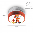 Rauchmelder ELRO FS8110 Kinder-Design Feuerwehrmann